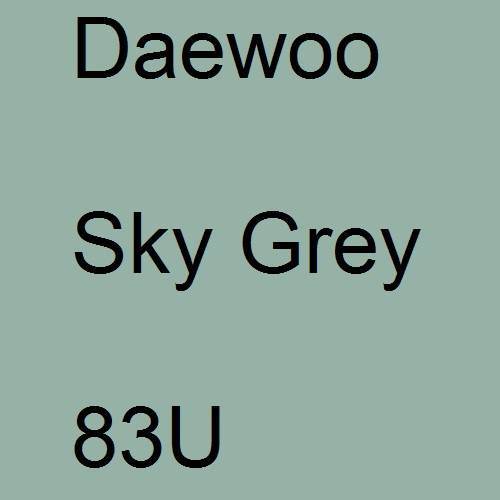 Daewoo, Sky Grey, 83U.